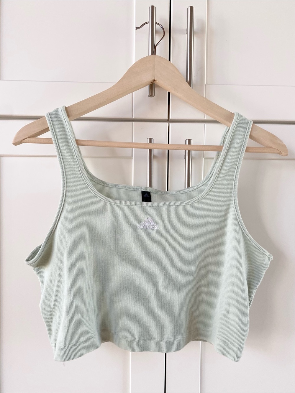 Adidas Ribbed Crop Tank Top